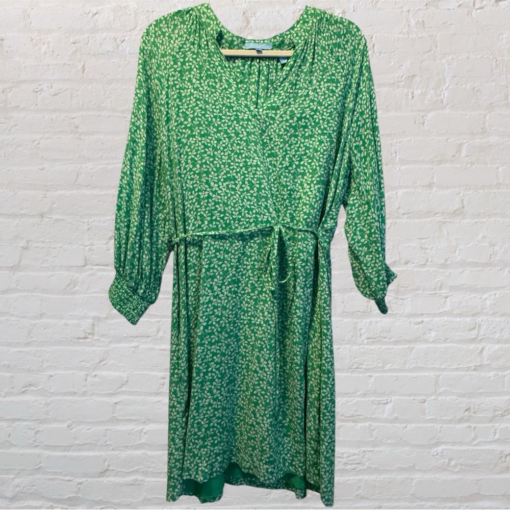 Draper James Green Floral Midi Dress